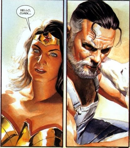 Mature Wonder Woman and Superman from Kingdom Come - Earth-22